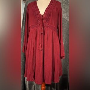 Torrid bell sleeve mini dress. Very gently used. Size 2